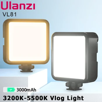 Ulanzi Vlog Fill Light VIJIM VL81 3200k-5600K 850LM 6,5 W Zatemniti Mini LED Video Luč Pametni SLR Fotoaparat Baterije v Živo