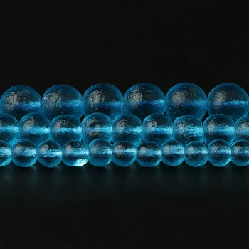 Mat Nebo Modre Energije Kristalno Biseri češke Meteorite Stekla Krog Kroglice za Nakit, Izdelava DIY Čar Zapestnice 15