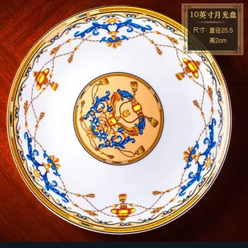 Jingdezhen Keramični Večerja kitajskih jedi, Riž Skledo Juhe Skledo za Solato Rezanci Skledo Ploščo Servis Kompleti Pribor