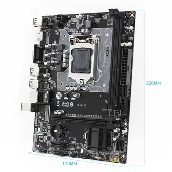 LGA 1155 H61 Vtičnico matične plošče Dual Channel DDR3 Pomnilnika Mikro-ATX Integrirana Grafika Podporo Intel i3 i5, i7 H61M-S1 Mainboard