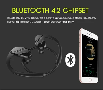 Zealot H6 Teče Slušalke Brezžične Bluetooth Slušalke T IPX5 Nepremočljiva Čepkov Bluetooth Slušalke z Mikrofonom
