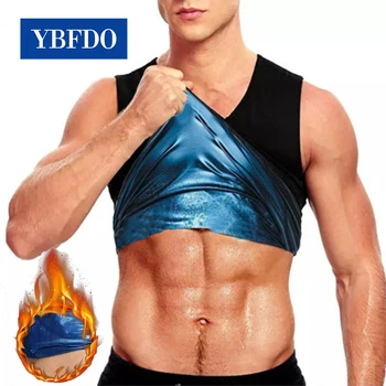 YBFDO Moških Termo Majica Znoj Savna Vrhovi Tank Telo Oblikovalci Pasu Trener Hujšanje Fitnes Telovnik Shapewear Pasu Telesa Maščob Gorenja