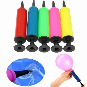 1 Kos Balon Črpalka Mini Plastični Ročni Žogo Stranka Balon Inflator Črpalka Zrak Prenosni Koristno Balon Dekoracijo Orodja