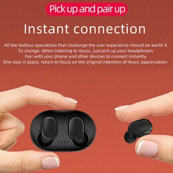 A6S TWS Bluetooth Brezžične Slušalke Brezžične Čepkov 5.0 TWS Slušalke šumov Mikrofona za Xiaomi Za Huawei Za iPhone