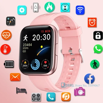 Novo Silikonsko Pametno Gledati Ženske Moški Smartwatch Za Android iOS Elektronika Ura Fitnes Tracker Nepremočljiva Pametno Uro