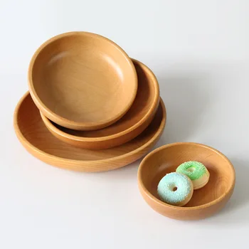 Lesene dishware namizna nastavite lesa skledo riža, solata instant rezanec bowl doma restavracija Japonski stil
