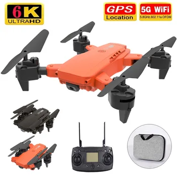 5G K68 GPS Brnenje 6K HD Dual Camera WiFi FPV širokokotni Strokovno Zložljive Quadcopter Let 15 Min RC Helikopter Dron Igrača