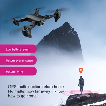 F6 Brnenje GPS 4K WIFI Kamera HD Zložljiva brezpilotna letala Štiri-Osni Helikopter 5G določanja Položaja GPS RC Brnenje FPV Strokovno Quadcopter Dron