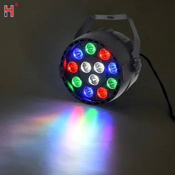 LED Par Luči 12X3W RGBW Ravno Uplighting Liro Pranje DMX Fazi Vpliva Disco Party LED plesišču Svetlobe Dobro Za DJ