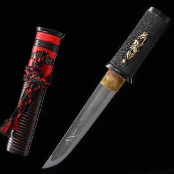 Tanto Pravi Jekla Meč Ročno Japonski Meč Strani Zložiti Jekla Katana Polno Tang Rezilo Samuraji Meč Ostrino