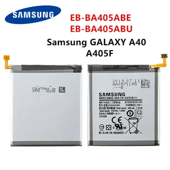 Originalni SAMSUNG EB-BA405ABE EB-BA405ABU 3100mAh Baterija Za SAMSUNG Galaxy A40 2019 SM-A405FM/DS A405FN/DS GH82-19582A
