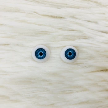 6 Parov 12 mm Lutka Zrkla za Punčko Pribor Akril BJD Modra 3D Oko za DIY Igrače, Pisane Simulacije Zrkel očesa za Punčke