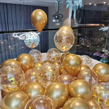 15/20pcs Rose Gold Metal Balon Odraslih Happy Birthday Stranka Dekor Otrok Konfeti Ballon Fant Dekle Rojstni dan Baloon Kmečka Poroka