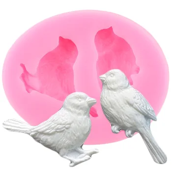 3D Ptic Silikonsko Plesni DIY Cupcake Pokrivalo Fondat Torta Dekoraterstvo Orodja Milo Smolo Sladkarije Gline Plesni Čokolado Gumpaste Kalupi
