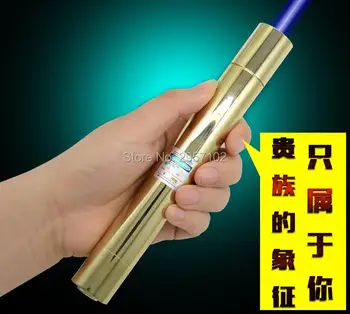 Visoka Moč Vojaške 450nm 100W 100000m Modra laserski kazalnik Svetilka Luč Gori tekmo svečo prižgal cigareto zlobne Lov