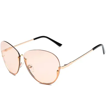 Pilotni Rimless ženska sončna Očala Modno Oblikovanje Lady sončna Očala Letnik Zlitine Klasičnih Oblikovalec Odtenki UV400 Očala