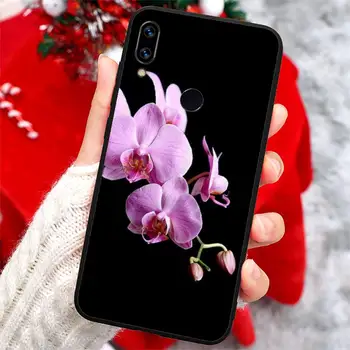 Orhideja lepo Cvetje vzorec visoke kakovosti luksuzni Primeru Telefon Za Xiaomi Redmi opomba 7 8 9 t k30 max3 9 s 10 pro lite
