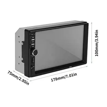 2 Din MP5 Predvajalnik 7 Palčni LCD-Zaslon na Dotik Auto FM Radio, Predvajalnik Videa, Glasbe, Zvočnih Z USB Podporo Kamera Zadaj