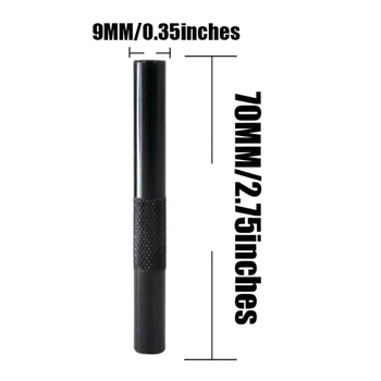 3PCS/veliko 70 mm Kovinski Snuff Snorter Cev Cev Sniffer Aluminija Pero Slog