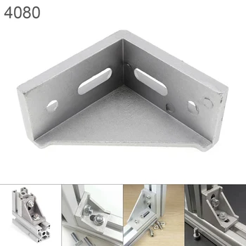 4080 Aluminija Kotu 40x80 L Oblike pravim Kotom Podporo Priključek Ekstrudiranje Industrijske Aluminij Profil