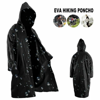 Visoka Kakovost 1PC 145*68 CM EVA Unisex dežni Plašč Zgosti Nepremočljiva Dež Plašč, Žensk, Moških, Črno Kampiranje Nepremočljiva Rainwear Obleko