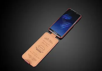 Pravega Usnja Flip Vertical Kritje velja za Samsung Galaxy Note 8 Luksuznih Fundas z Brezplačno Darilo Screen Protector