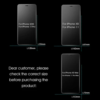 UTOPER 3Pcs Kaljeno Steklo Za iPhone 11 12 Max Pro Mini Zaslon Patron Stekla Za iPhone Xs Max X XR 7 8 Plus Film SE2 Film