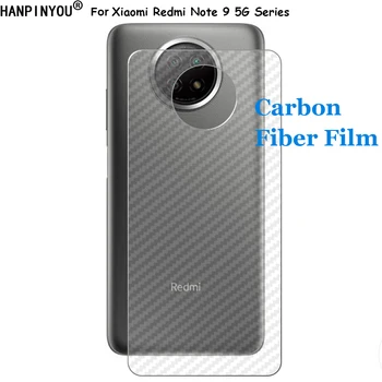 Za Xiaomi Redmi Opomba 9 9T Note9 / Pro 5G 3D Ogljikovih Vlaken zadnji Zadnji Film Stiker Screen Protector (Ne Kaljeno Steklo)