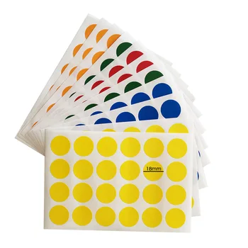 Debelo Color Dot Okrogle Nalepke, Etikete, Ročno Narejene Nalepke Piko Scapbooking Tiskovine Letnik Nalepke Nalepke Krog Kodiranje