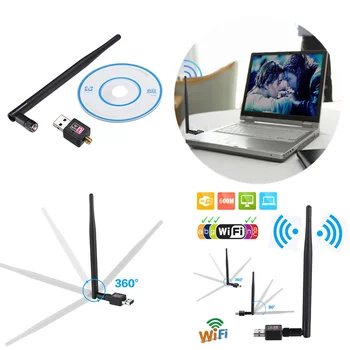 USB Brezžični Wifi Adapter 600/900mbps 802.11 b/g/n, USB Ethernet Adapter mrežne Kartice wi-fi Sprejemnik Za Mac, Windows PC