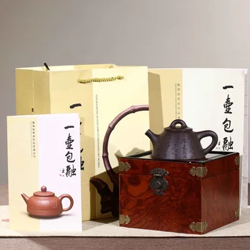 Priporočljivo močno pesek G. Wang na gourd zajemalko poseben čaj lonec ročno izdelana darila po meri taobao čajnik šatulji