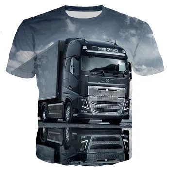 3D natisnjeni T-shirt za moške in ženske priložnostne hip-hop street majica alternativnih tovornjak fitnes vadba