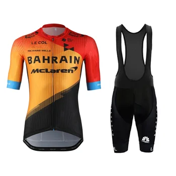 2021 Maillot Bahrajnu Mclaren Kolesarski dres komplet kratek rokav bike wear dirke kolesarska oblačila oblačila kolesarska oblačila Kompleti