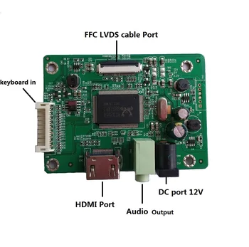 Komplet Za NT140WHM-N43/NT140WHM-N34 Gonilnik Zaslona LED LCD Panel 1366 x 768 Kabel za Monitor HDMI HD Krmilnik Boardmini EDP