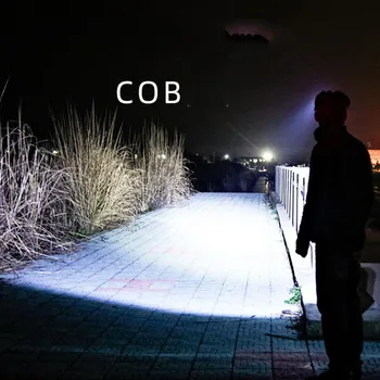 COB LED Nepremočljiva Žarometov 3 Načini Prostem, Kolesarjenje, Ribolov, Kampiranje Žaromet za Zunanji Kampiranje, Nočni Ribolov