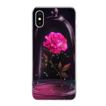 Rose Lotus Cvetje mobilni Telefon, Ohišje Za Iphone 11 12 Mini Pro 7 6 X 8 6S Plus XS MAX + XR 5S SE 10 9 Umetnosti TPU Coque Capa Lupini