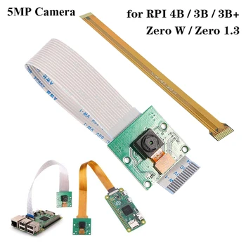 5MP Raspberry Pi Fotoaparat 1080P 720P Mini Video Kamero, S Kabli za Raspberry Pi 4B 3B 3B+ RPi Nič V1.3 Nič W