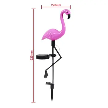 3pcs LED Sončni Vrt Svetlobe Flamingo Vrtne Svetilke Vodotesne Sončne Led Luči na Prostem Za Dekoracijo Vrta Strank