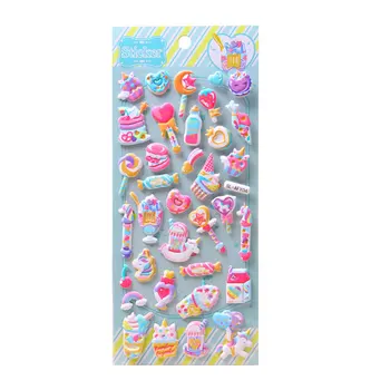 Cute Sweet Candy 3D Zabuhle Igrača Nalepke Scrapbooking DIY Journaling Nalepke Kawaii Tiskovine Nalepke, Otroci, Dekleta, Igrače, Darila