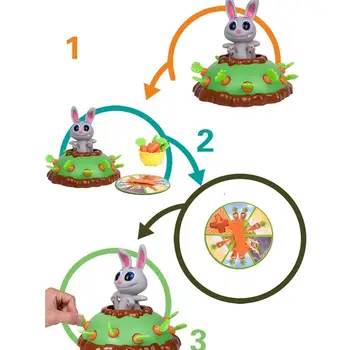 Zajček Električni Puzzle Igre Starš-otrok Interaktivna Igrača Stranka Igre Skoki Zajec Vleče Korenček Puzzle Igre