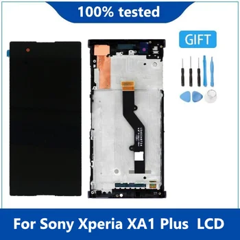 Za Sony Xperia XA1 Plus G3416 G3412 G3421 G3423 LCD-Zaslon Računalnike Zaslon na Dotik Skupščine Zamenjava xa1 LCD plus Z Okvirjem
