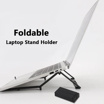Nastavljiv Namizje Laptop Stand Votlih Iz Zložljivi Tablet Držalo Aluminij Zlitine Izdolbel Višina Zložljivo Prenosno Ergonomska