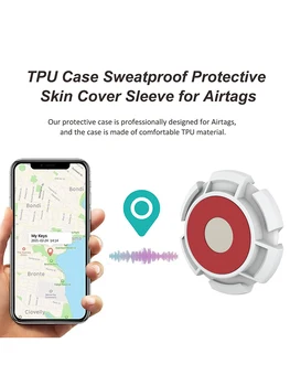 Za Apple Airtags TPU Zaščitna torbica Sleeve Za Apple Lokator Tracker Anti-izgubljeno Napravo Keychain Zaščitni Rokav Pokrov