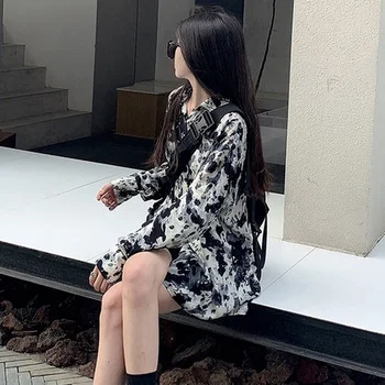 XEJ Šifon Bluzo za Ženske Vintage Oblačil za Pomlad Poletje 2021 Ženske Modni Bluzo Pour Femme Ulični Stil Long Sleeve Majica