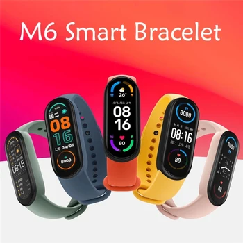 M6 Pametna Zapestnica 6 Barv Zaslona Smartband Srčni utrip Fitnes Krvni Tlak Tracker Bluetooth, združljiva Šport IP67 Nepremočljiva