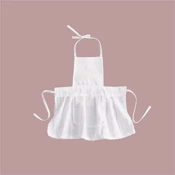 Baby Predpasnik+Pokrivalo za Malčke Otrok Bela kuhar kuhar Kostum otrok fotografijo Fotografija Rekviziti Malčka pinafore 2pcs