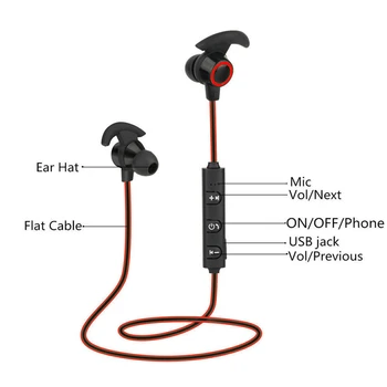 Laiyiqi Bluetooth slušalke brezžične slušalke handfree klic auriculares inalambrico bluetooth fones de ouvido mp3 Šport pon soro