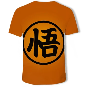 2021 Novo 3D Fashion Risanka Temo Dragon Ball T-shirt Anime T-shirt Ulica Slog Hip-hop moška T-majica za Fante in Dekleta