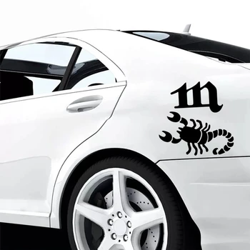 Nebesno Znamenje škorpijon (2) Vinilne Nalepke Avto Nalepke Nepremočljiva Auto Decors na Odbijač Zadaj Okno 15x15cm
