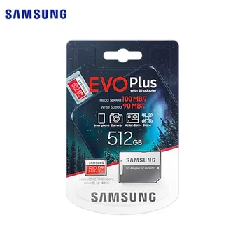 Samsung za Pomnilniške kartice EVO PLUS Pomnilniško Kartico S Pretvorbo SD kartico sim 256GB Visoko Hitrostjo 100 MB U3 TF kartice UHS-I 64GB/128GB